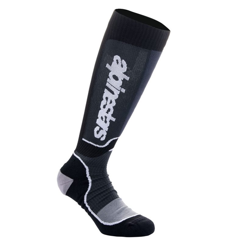 alps mx plus black white sock